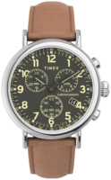 Timex Miesten kello TW2V27500 Standard Harmaa/Nahka Ø41 mm