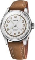 Oris Miesten kello 01 754 7741 4081-Set Aviation Hopea/Nahka Ø40 mm