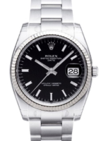 Rolex Miesten kello 115234-0002 Perpetual Date Musta/Teräs Ø34 mm