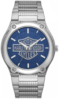 Bulova Miesten kello 76A159 Harley-Davidson Sininen/Teräs Ø43 mm