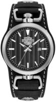 Bulova Miesten kello 76B185 Harley-Davidson Harmaa/Nahka Ø41 mm