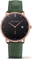 Paul Hewitt Miesten kello PHTGARB12S Classic Musta/Nahka Ø42 mm