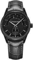 Raymond Weil Naisten kello 2778-BKS-20001 Freelancer Musta/Nahka Ø38