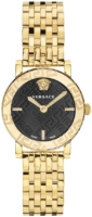 Versace Naisten kello VEU300621 Greca Glass Musta/Kullansävytetty