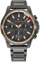 Tommy Hilfiger Miesten kello 1671526 Classic Harmaa/Teräs Ø45 mm