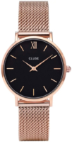 Cluse CLUCL30016 Classic Musta/Punakultasävyinen Ø38 mm