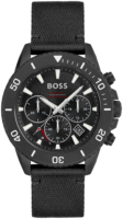 Hugo Boss Miesten kello 1513918 Admiral Musta/Tekstiili Ø46 mm