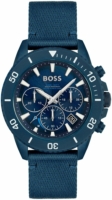 Hugo Boss Miesten kello 1513919 Admiral Sininen/Tekstiili Ø46 mm