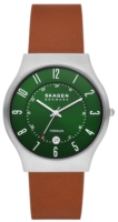 Skagen Miesten kello SKW6908 Sundby Titanium Vihreä/Nahka Ø40 mm