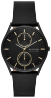 Skagen Miesten kello SKW6911 Holst Multifunction Musta/Nahka Ø40 mm