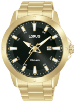 Lorus Miesten kello RH962PX9 Musta/Kullansävytetty teräs Ø44 mm