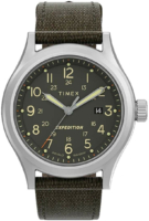 Timex Miesten kello TW2V07100 Expedition Vihreä/Nahka Ø41 mm