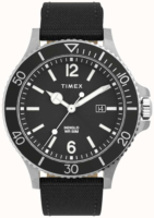 Timex Miesten kello TW2V27000 Harborside Musta/Nahka Ø42 mm