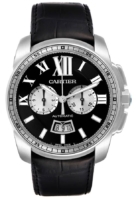 Cartier Miesten kello W7100060 Calibre de Musta/Nahka Ø42 mm