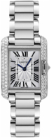 Cartier Tank Anglaise Naisten kello WT100008 Hopea/18K valkokultaa