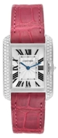 Cartier Tank Anglaise Naisten kello WT100030 Hopea/Nahka