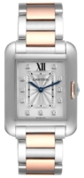 Cartier Tank Anglaise Naisten kello WT100032 Hopea/18K punakultaa