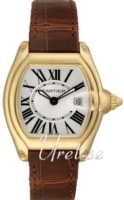 Cartier Naisten kello W62018Y5 Roadster Hopea/Nahka 36x30 mm