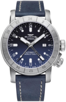 Glycine Airman Miesten kello GL0054 Sininen/Nahka Ø44 mm