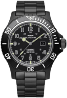 Glycine Combat GL0096 Musta/Teräs Ø48 mm