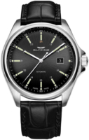 Glycine Combat Miesten kello GL0109 Musta/Nahka Ø43 mm