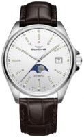 Glycine Combat Miesten kello GL0115 Hopea/Nahka Ø40 mm