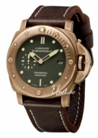 Panerai Miesten kello PAM00382 Special Vihreä/Nahka Ø47 mm