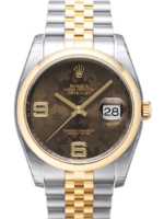 Rolex Miesten kello 116203-0163 Datejust 36 Ruskea/Teräs Ø36 mm