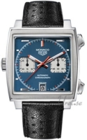 TAG Heuer Miesten kello CAW211A.EB0026 Monaco Sininen/Nahka 38x38 mm