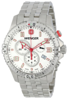 Wenger Squadron Miesten kello 77059 Valkoinen/Teräs Ø43 mm