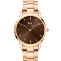 DANIEL WELLINGTON Daniel Wellington Iconic Link Amber 40 mm -rannekello DW00100460